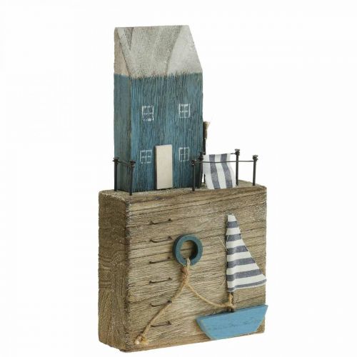 Floristik24 Maritime Holzdeko Hafenpromenade Shabby Chic H25,5cm