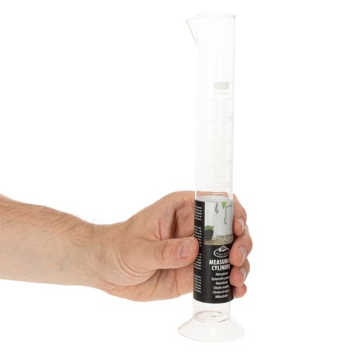 Messzylinder aus Glas mit Sockel und Skala 100 ml 25 cm transparent | Floristik24.at