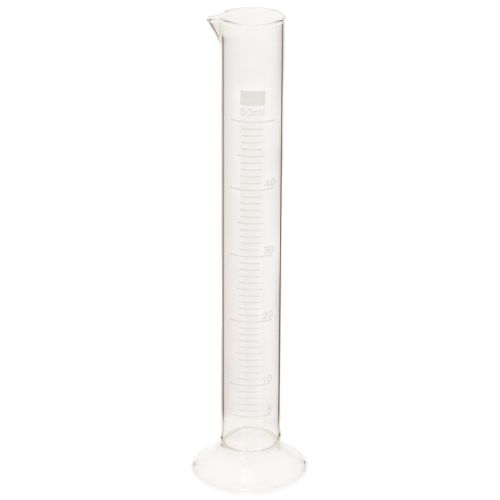 Glas-Messzylinder mit Sockel 50 ml 20 cm Transparent | Floristik24.at