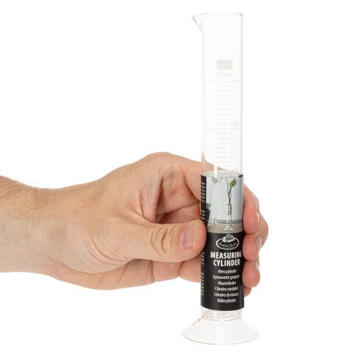 Glas-Messzylinder mit Sockel 50 ml 20 cm Transparent | Floristik24.at