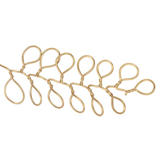 Artikel Metall Blumen Deko Girlande Draht für Blumenkranz Sommerdeko Wanddeko Gold 110cm