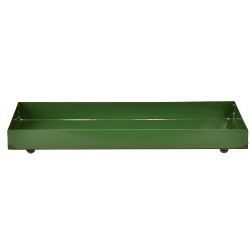 Artikel Metall Deko Tablett rechteckig Metalltablett Grün 30×15cm