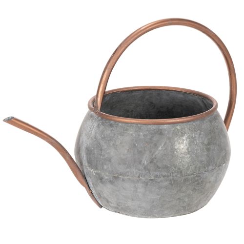 Metall Gießkanne 41cm Silber Kupfer, Pflanzgefäß, Gartendekoration bestellen | Floristik24.at