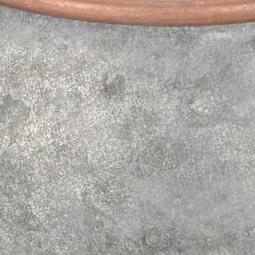 Metall Gießkanne 41cm Silber Kupfer, Pflanzgefäß, Gartendekoration | Floristik24.at