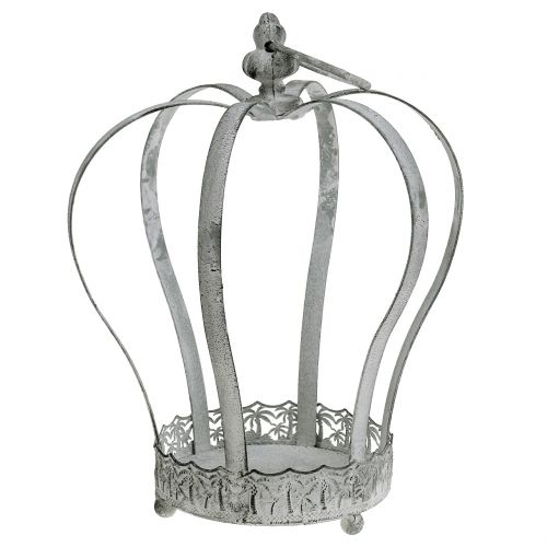 Metall-Krone zur Dekoration Ø20,5cm H26cm