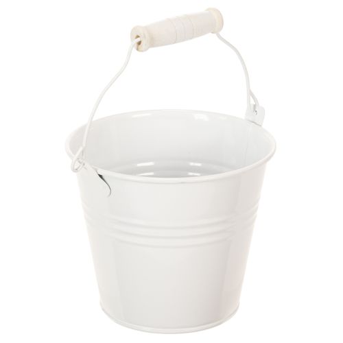 Artikel Metalleimer Weiß Ø12cm H10cm 8 St