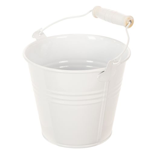 Artikel Metalleimer Weiß Ø12cm H10cm 8 St