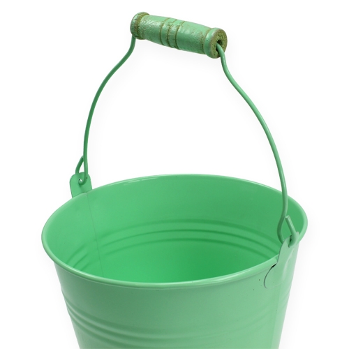 Floristik24 Deko-Eimer Grün sort. Ø12cm H10cm 8St.