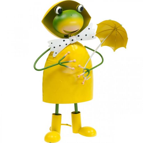 Floristik24 Frosch Dekofigur Gartendeko Regenfrosch Metall H35cm