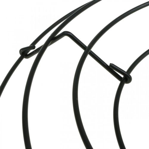 Artikel Metallkranz Schwarz Tischdeko Drahtkranz Ø30cm H3,5cm