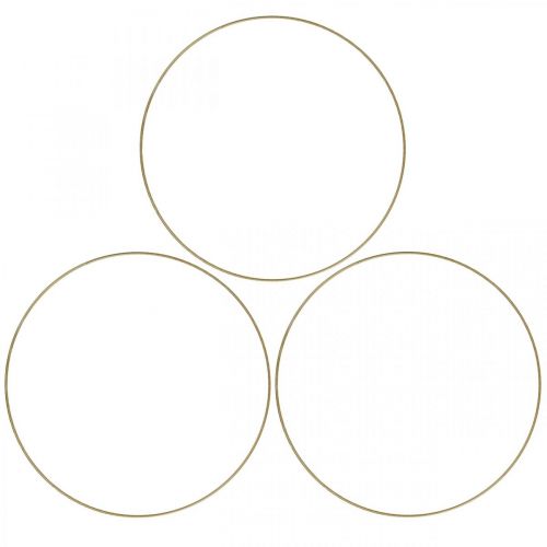 Artikel Metallring Dekoring Scandi Ring Deko Loop Gold Ø20,5cm 6 St