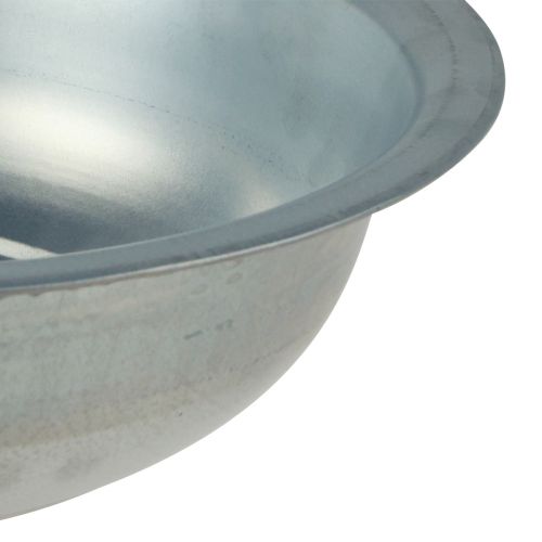 Floristik24 Metallschale Used Look Schale Silbern Metall Ø31,5cm H8cm