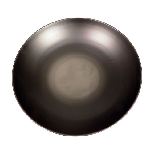 Floristik24 Dekoschale Metall Schwarz Rund Metallschale mit Fuß Ø40cm