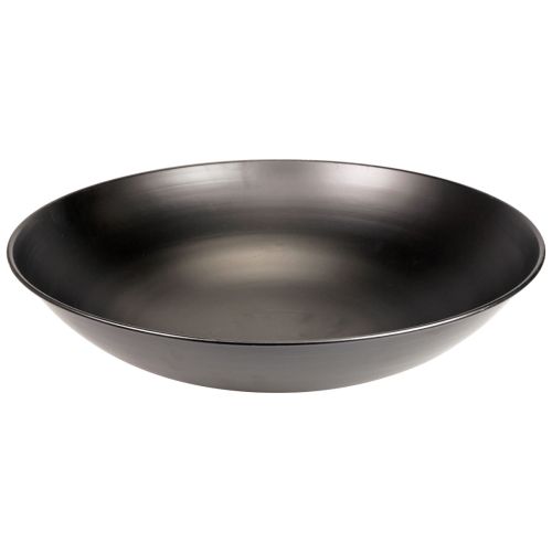 Floristik24 Dekoschale Metall Schwarz Rund Metallschale mit Fuß Ø50cm