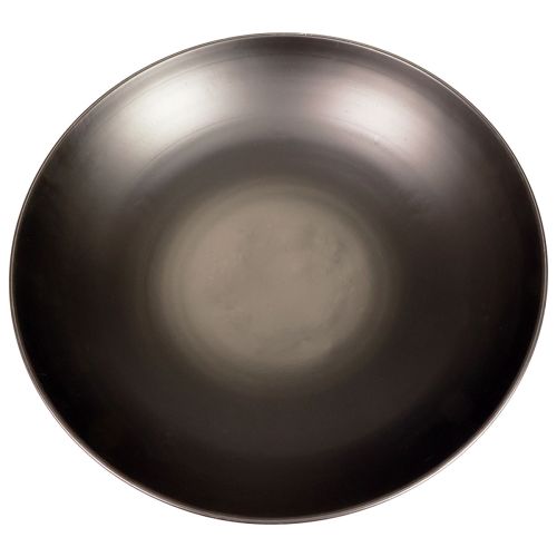 Floristik24 Dekoschale Metall Schwarz Rund Metallschale mit Fuß Ø50cm