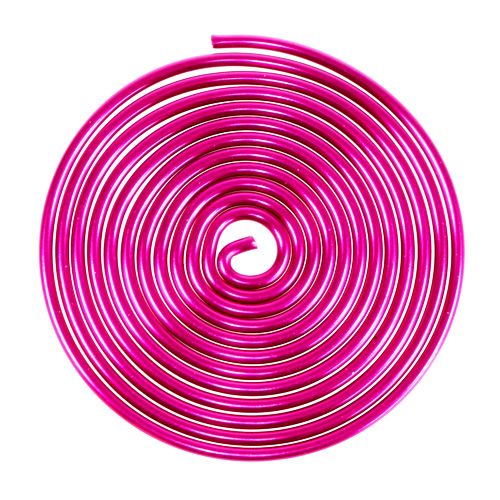 Floristik24 Metallschnecke Pink 2mm 120cm