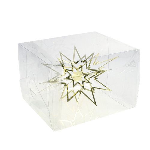 Floristik24 Metallstern zum Hängen 3D Gold 16cm