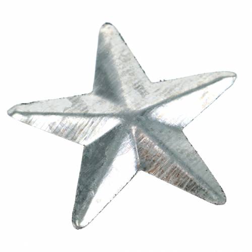 Stern Metall Silber 4cm 48St