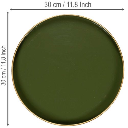 Deko-Tablett Metall Ø 30 cm