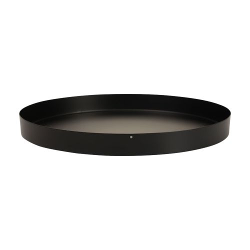 Floristik24 Metalltablett Rund Kerzentablett Schwarz Ø20cm H2,5cm 2St