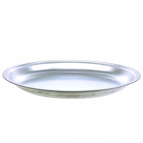 Artikel Metallteller Basic Silber glänzend Ø45,5cm H4cm