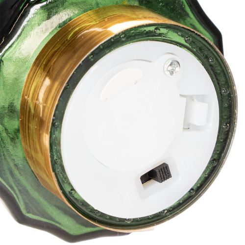 Glas-Tannenbaum mit LED-Beleuchtung 13 cm grün 2er-Set | Floristik24.at
