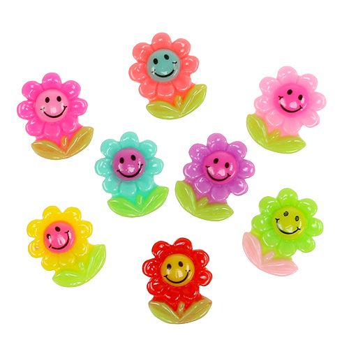 Floristik24 Mini Blumen zum Kleben 2cm 24 St