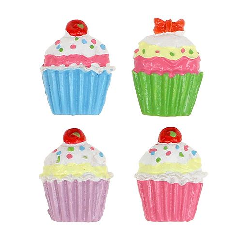 Floristik24 Mini Cupcakes farbig 2,5cm 60St