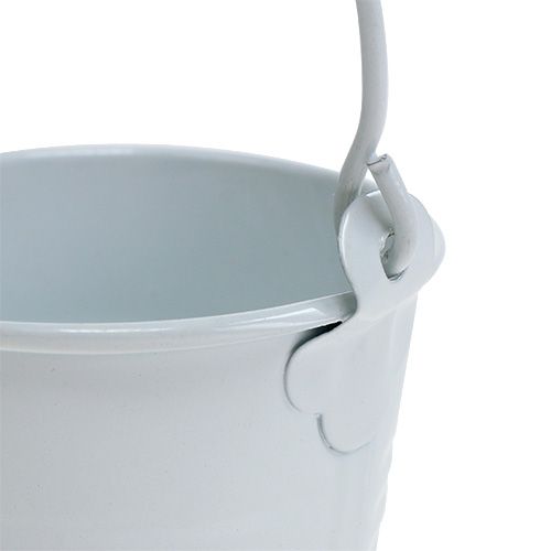 Floristik24 Mini Eimer Weiß Ø6cm H6cm 12St