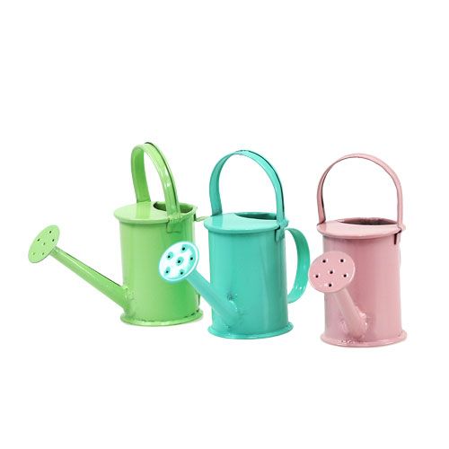 Floristik24 Mini-Gießkannen Pastell sort. Ø4cm 12St
