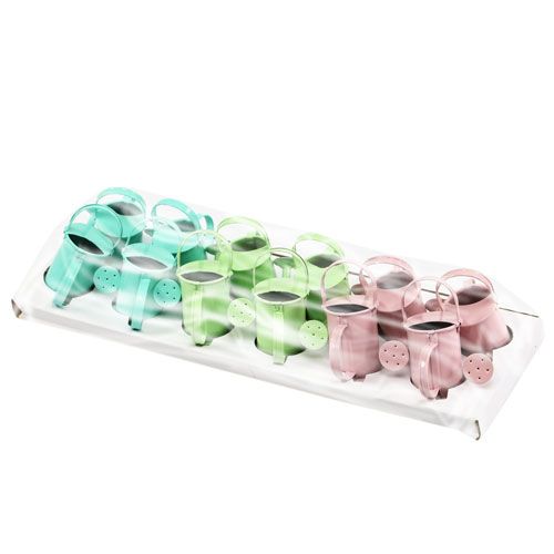 Floristik24 Mini-Gießkannen Pastell sort. Ø4cm 12St