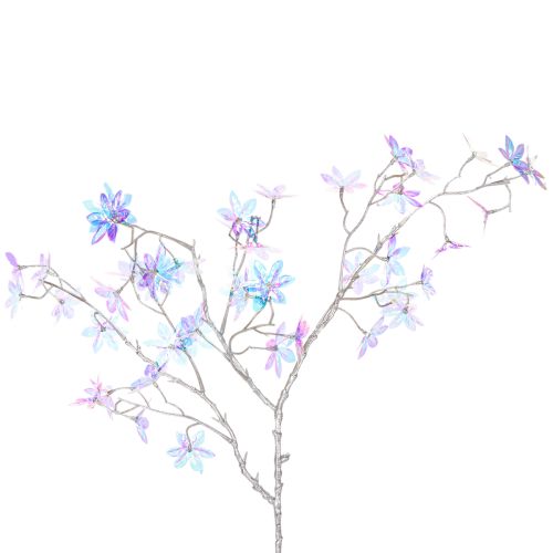 Künstlicher Blütenzweig aus Kunststoff mit irisierenden Blüten 80cm bestellen | Floristik24.at