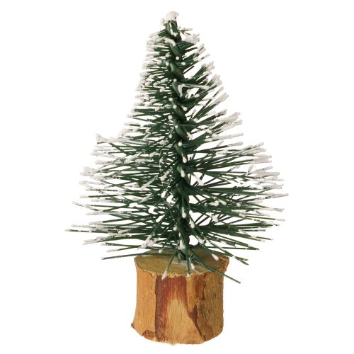 Floristik24 Mini Tannenbäume beschneit Winterwald Ø5cm H8cm 12 St