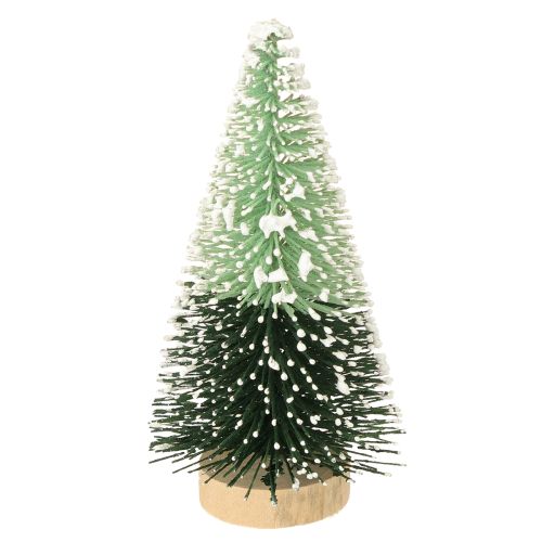 Floristik24 Mini Tannenbaum künstlich mit Schnee Ø5cm H10cm 6 St