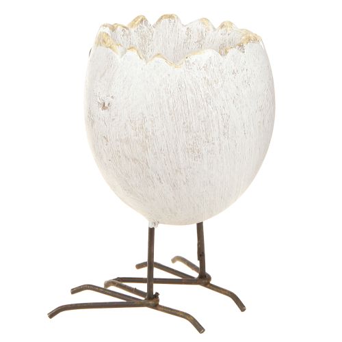 Artikel Mini Übertopf Ei Huhn mit Sonnenbrille und Füßen H12,5cm 2 St