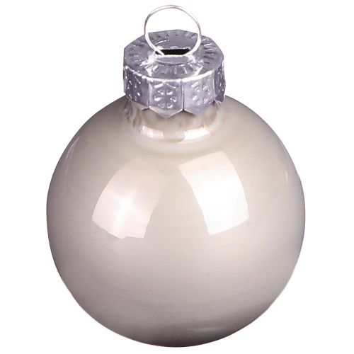 Mini Weihnachtskugeln Glas Grün Perlmuttgrau Ø3cm 22 St | Floristik24.at