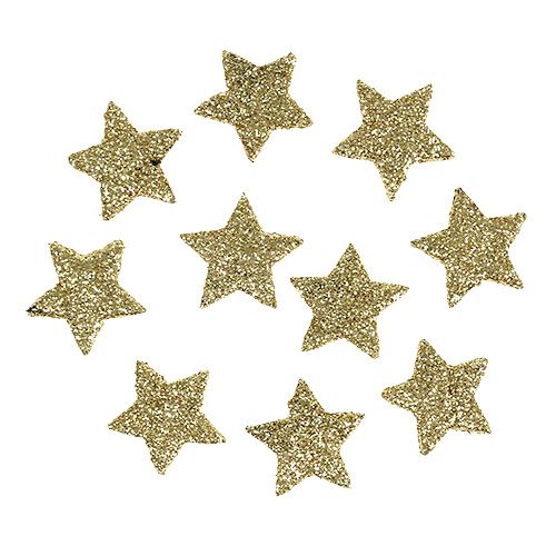 Artikel Mini Glitterstern Gold 2,5cm 96St