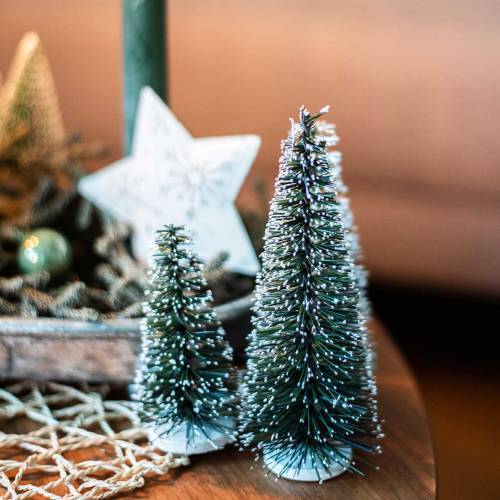 Artikel Mini Weihnachtsbaum Deko Tannenbaum Beschneit 10cm 4 St