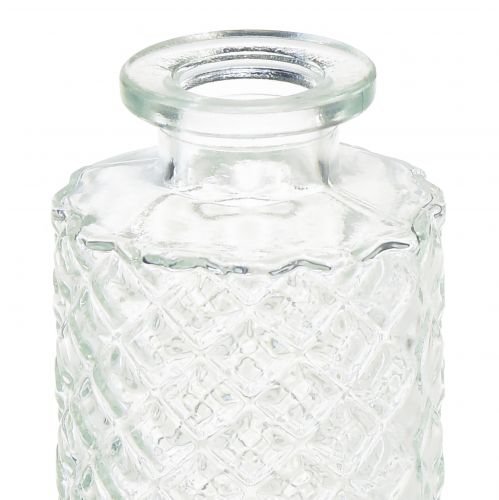 Artikel Mini Vasen Glas Deko Flaschenvasen Ø5cm H13cm 3St