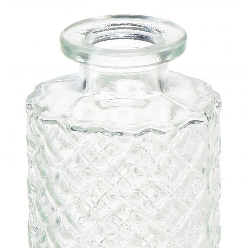 Floristik24 Mini Vasen Glas Deko Flaschenvasen Ø5cm H13cm 3St