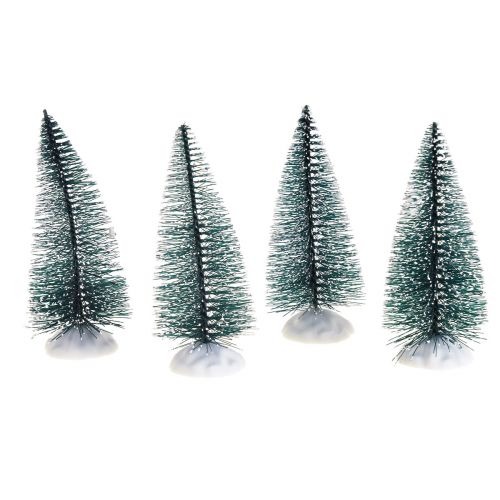 Floristik24 Mini Weihnachtsbaum Deko Tannenbaum Beschneit 10cm 4St