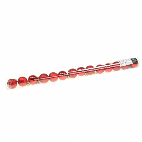 Artikel Mini Weihnachtskugel Rot Ø3cm 14 St
