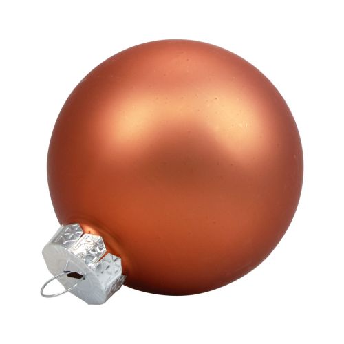 Mini Weihnachtskugeln Glas Rotbraun Glaskugeln Ø4cm 24St