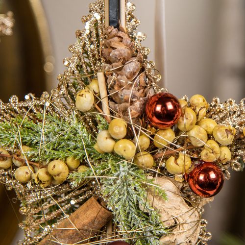 Artikel Mini Weihnachtskugeln am Draht Glas Rot Orange Ø2cm 140 St