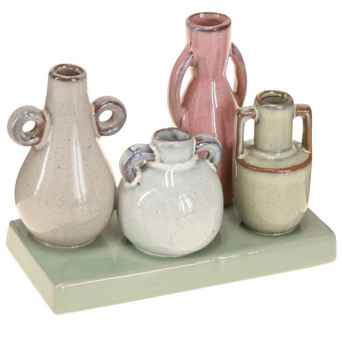 Mini Vase Set aus Keramik für Wohnraumdekoration 14cm