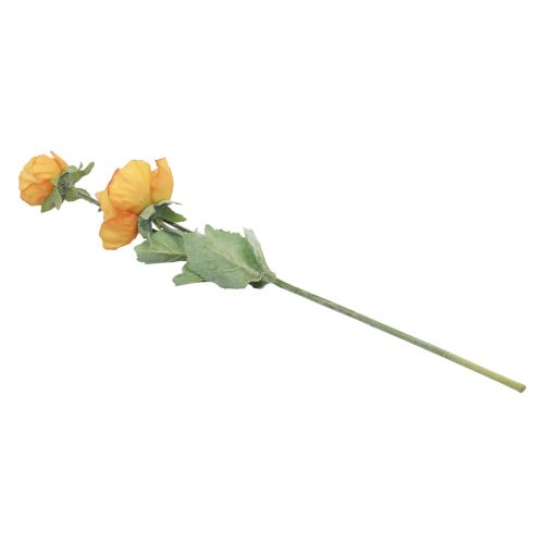 Artikel Kunstblumen Künstliche Mohnblume Deko Mohn Orange 48cm