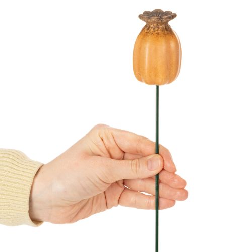 Artikel Gartenstecker Mohnkapsel Dekoratives Highlight für Gartendekoration und DIY Projekte 41cm 4St