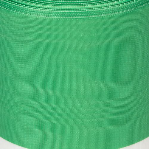 Moiré Kranzband Taft 150mm Grün-Weiß 25m Dekorationsband | Floristik24.at