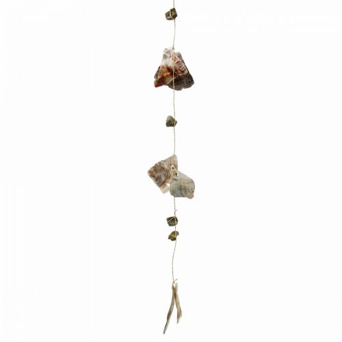 Artikel Muschelgirlande mit Steinen Natur 100cm