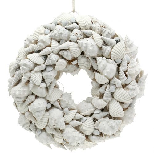 Muschelkranz Weiß Ø30cm